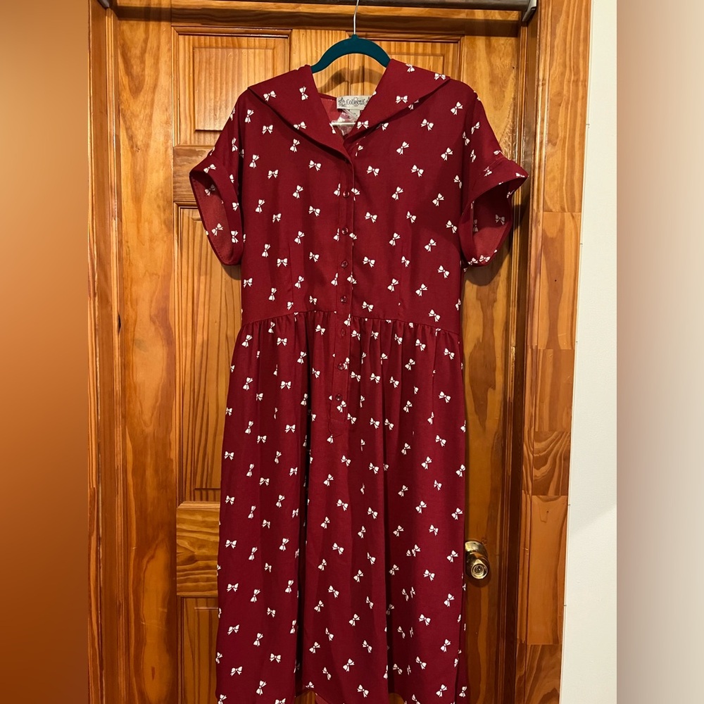 Collectif bow print dress UK 18